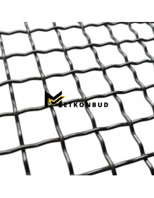 Сітка канільована складно-рифлена Чорна 50х50х3 мм